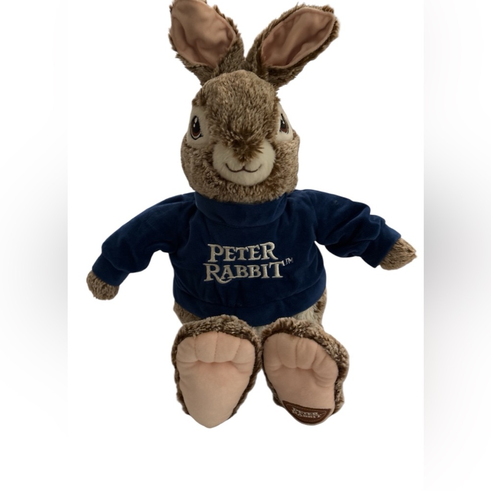 Peter Rabbit stuffed animal with Navy Sweater